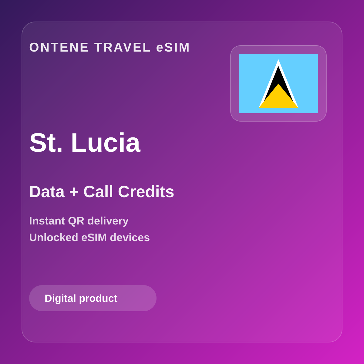 Ontene LC travel eSIM cover