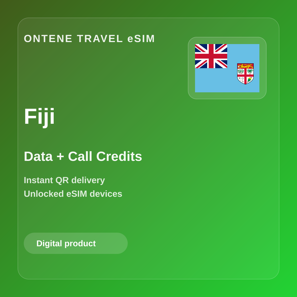 Ontene FJ travel eSIM cover