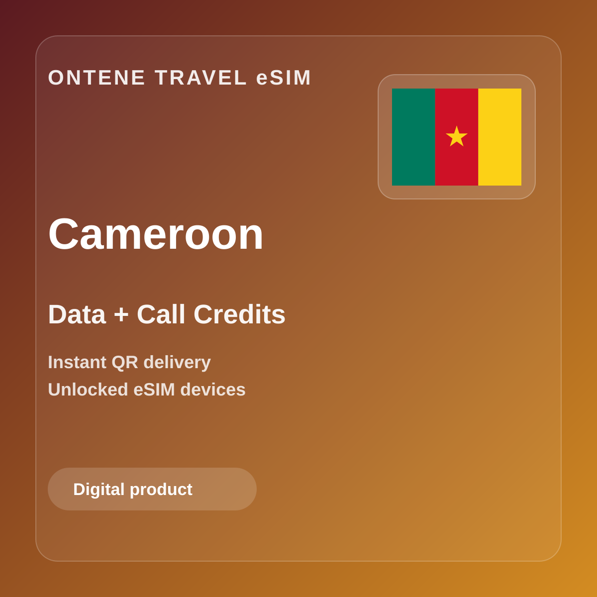 Ontene CM travel eSIM cover