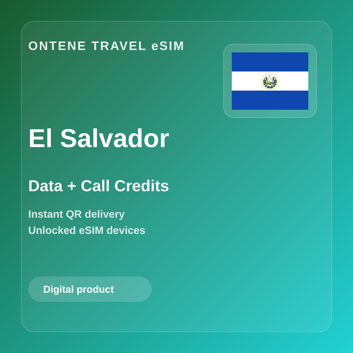Ontene SV travel eSIM cover