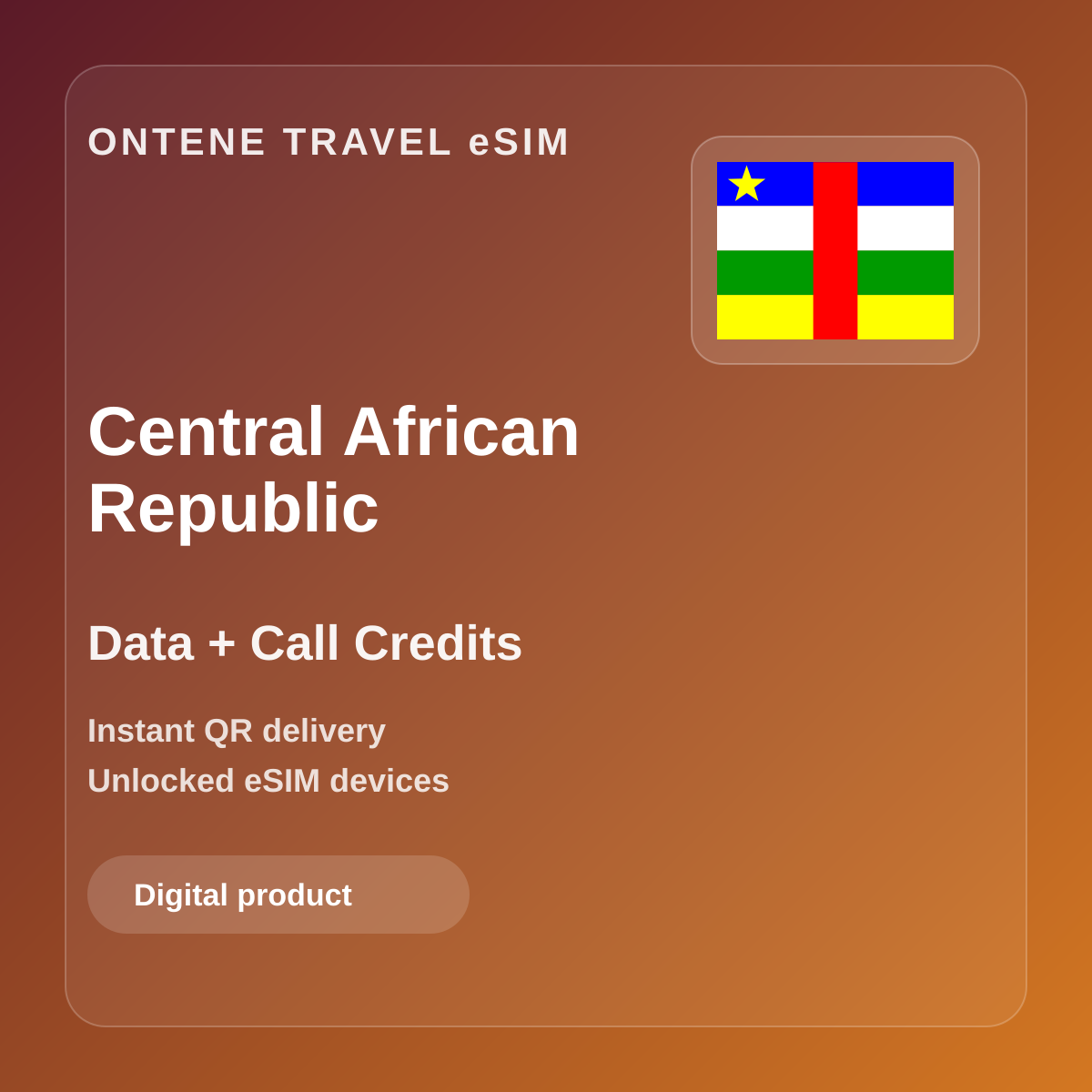 Ontene CF travel eSIM cover