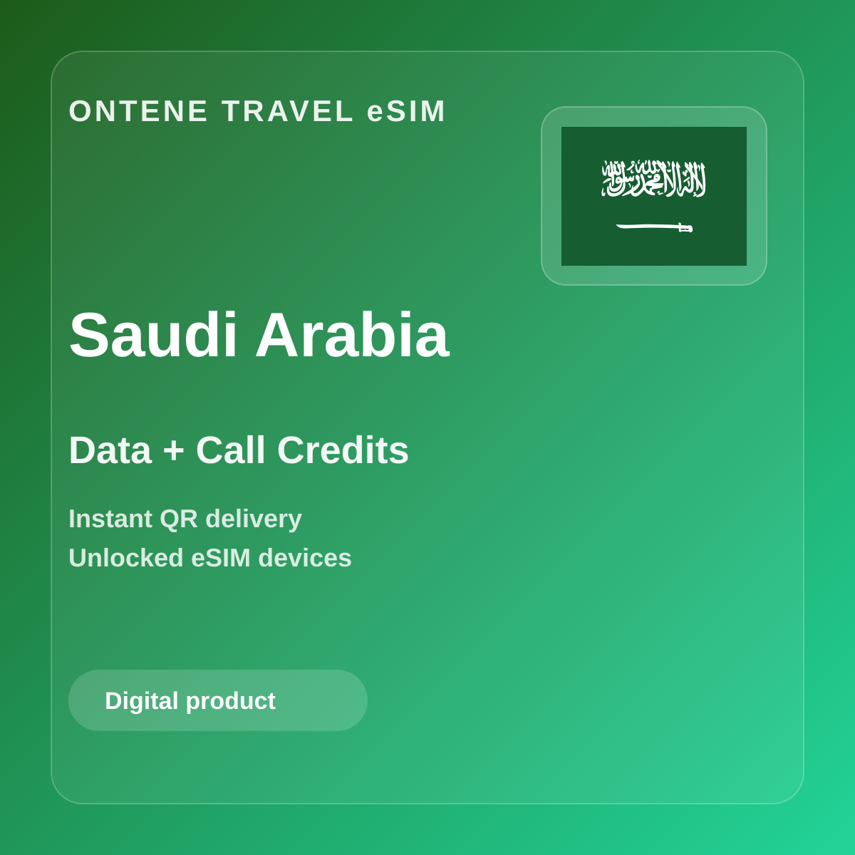 Ontene SA travel eSIM cover