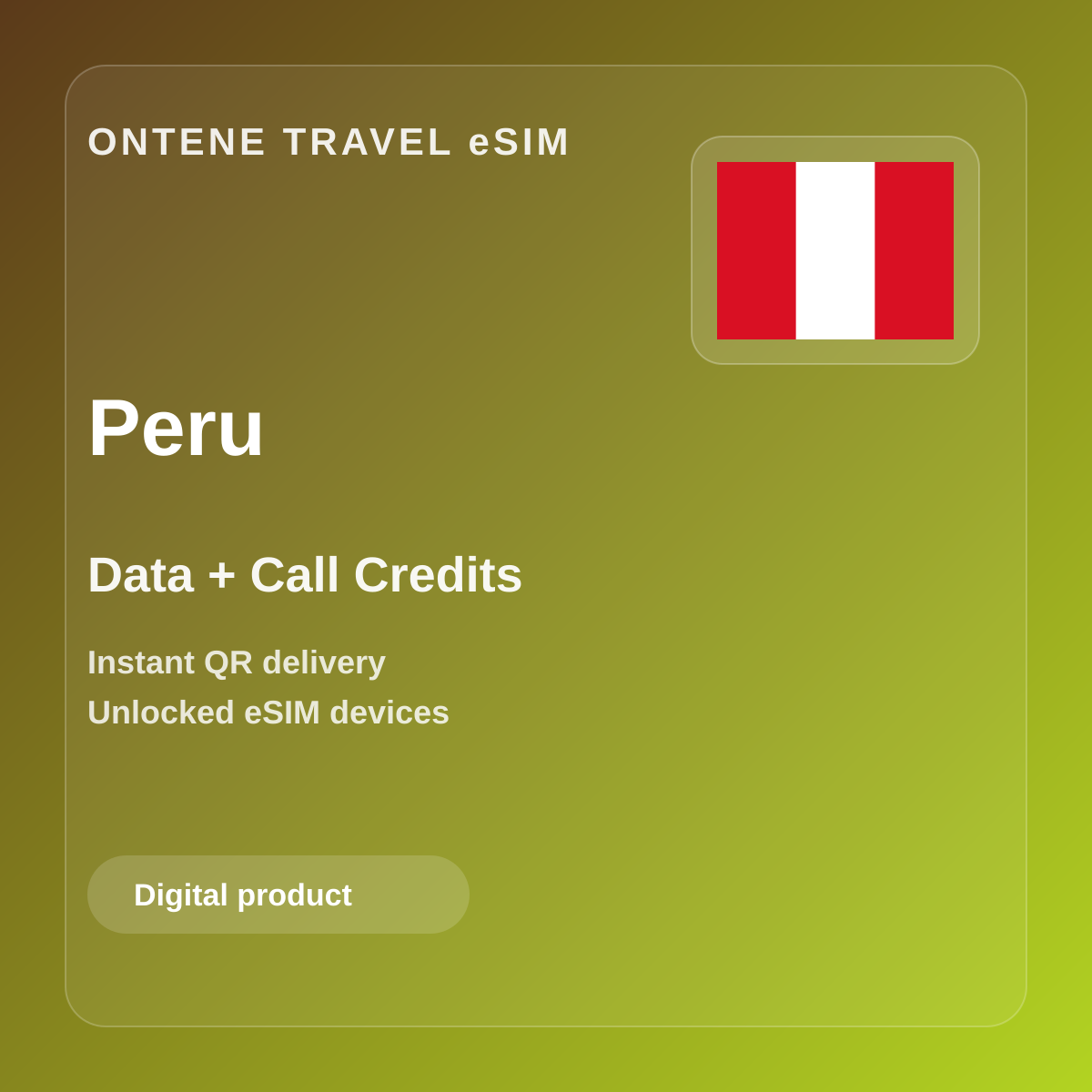 Ontene PE travel eSIM cover