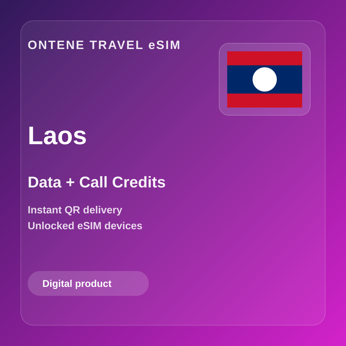 Ontene LA travel eSIM cover