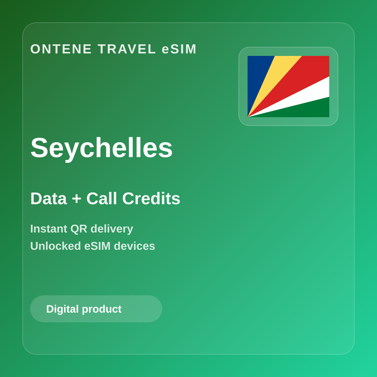 Ontene SC travel eSIM cover