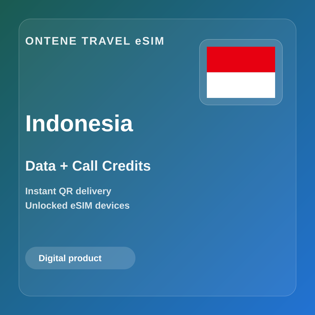 Ontene ID travel eSIM cover