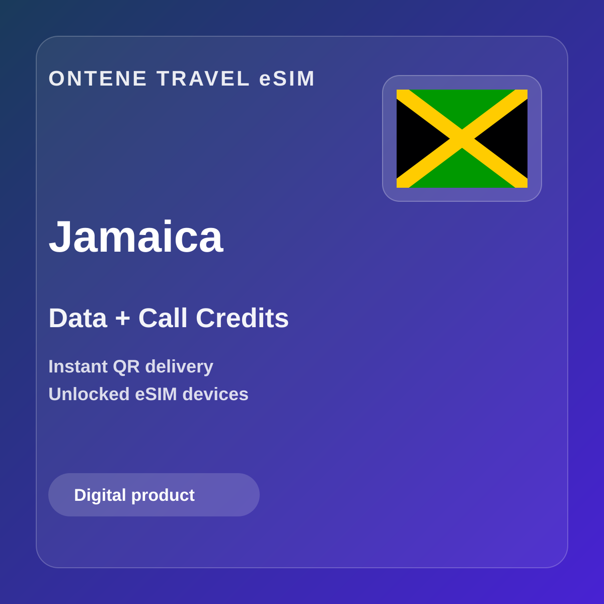 Ontene JM travel eSIM cover
