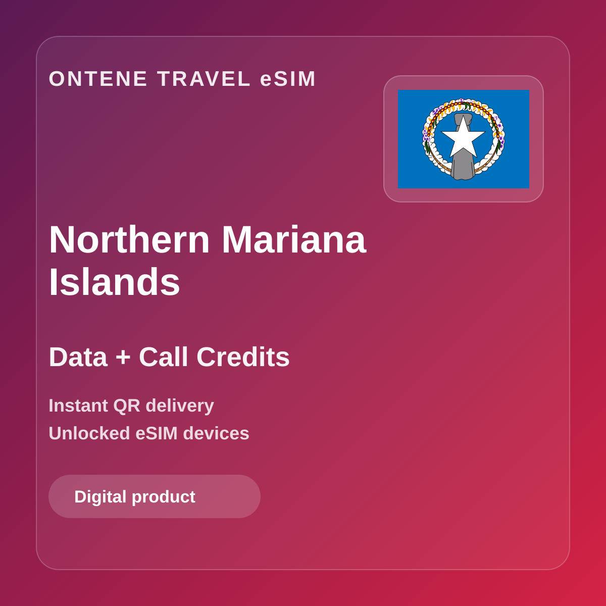 Ontene MP travel eSIM cover