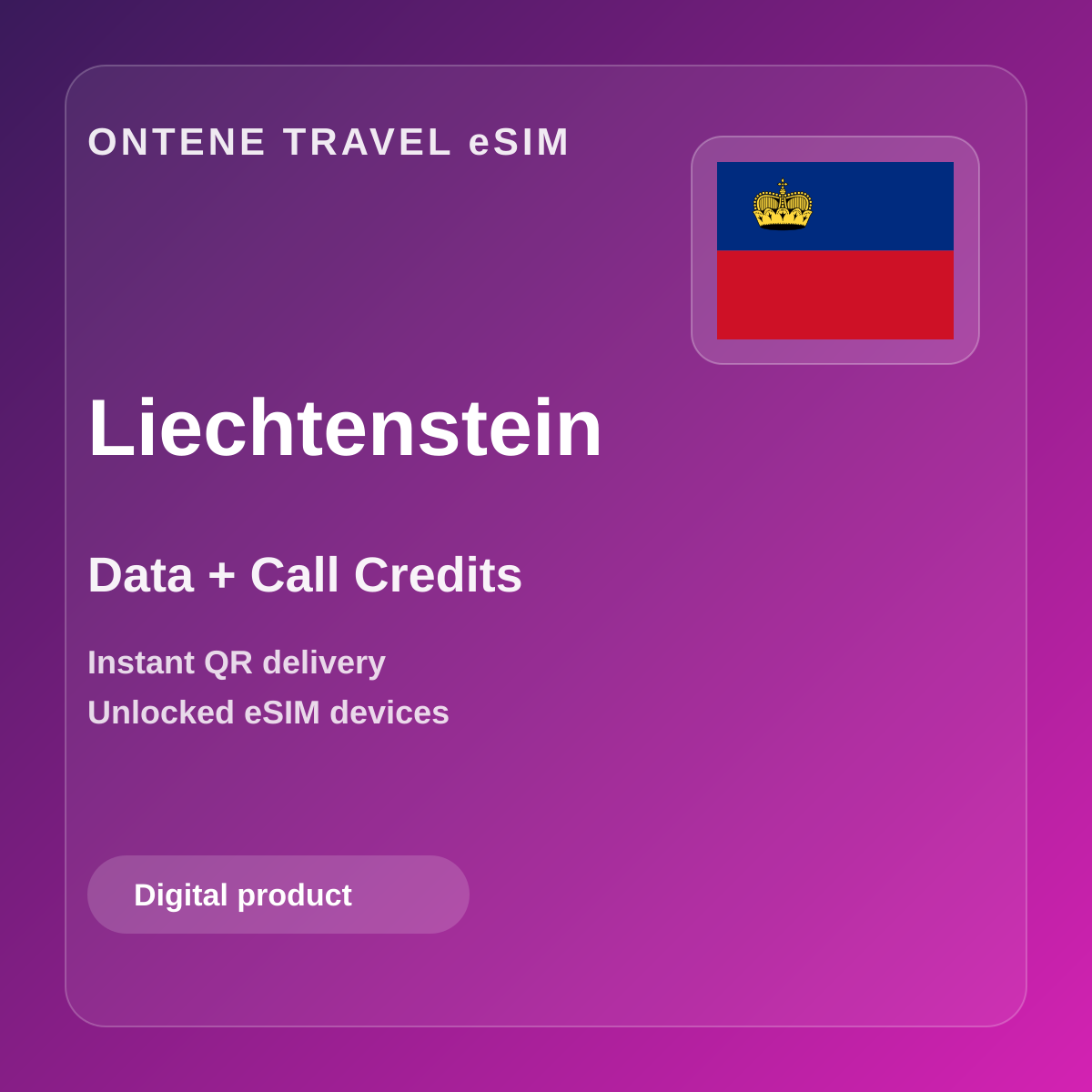 Ontene LI travel eSIM cover
