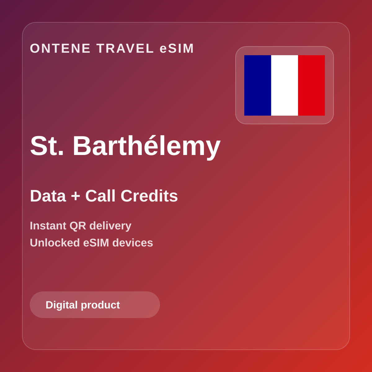 Ontene BL travel eSIM cover