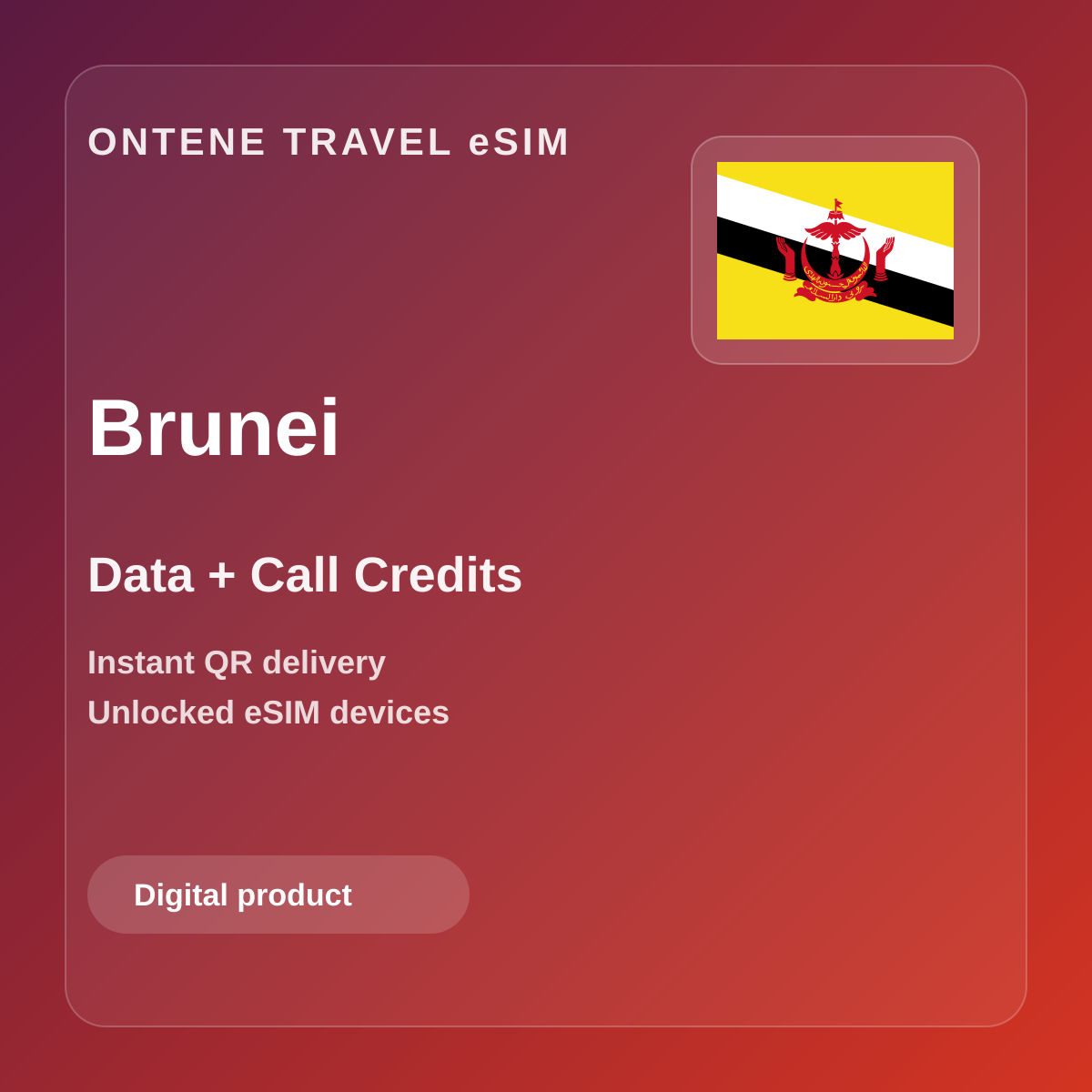 Ontene BN travel eSIM cover
