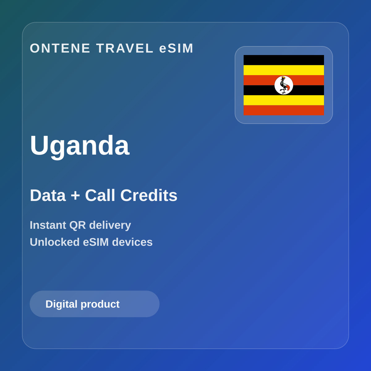 Ontene UG travel eSIM cover
