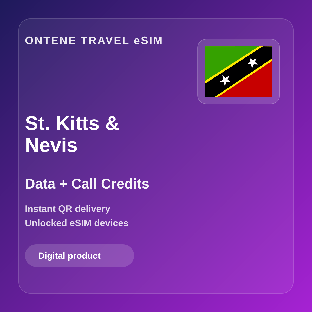 Ontene KN travel eSIM cover