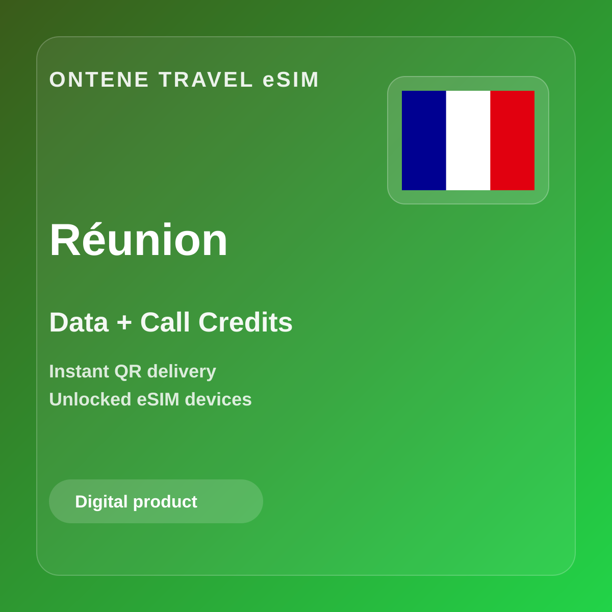 Ontene RE travel eSIM cover