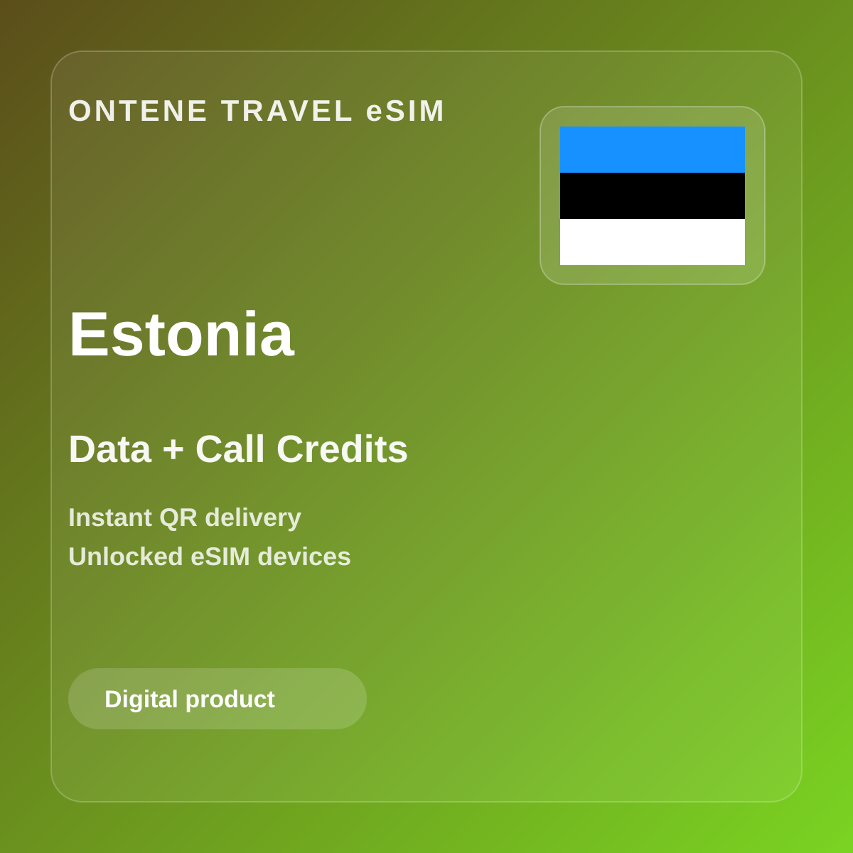 Ontene EE travel eSIM cover