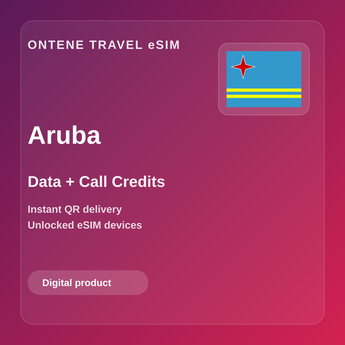 Ontene AW travel eSIM cover