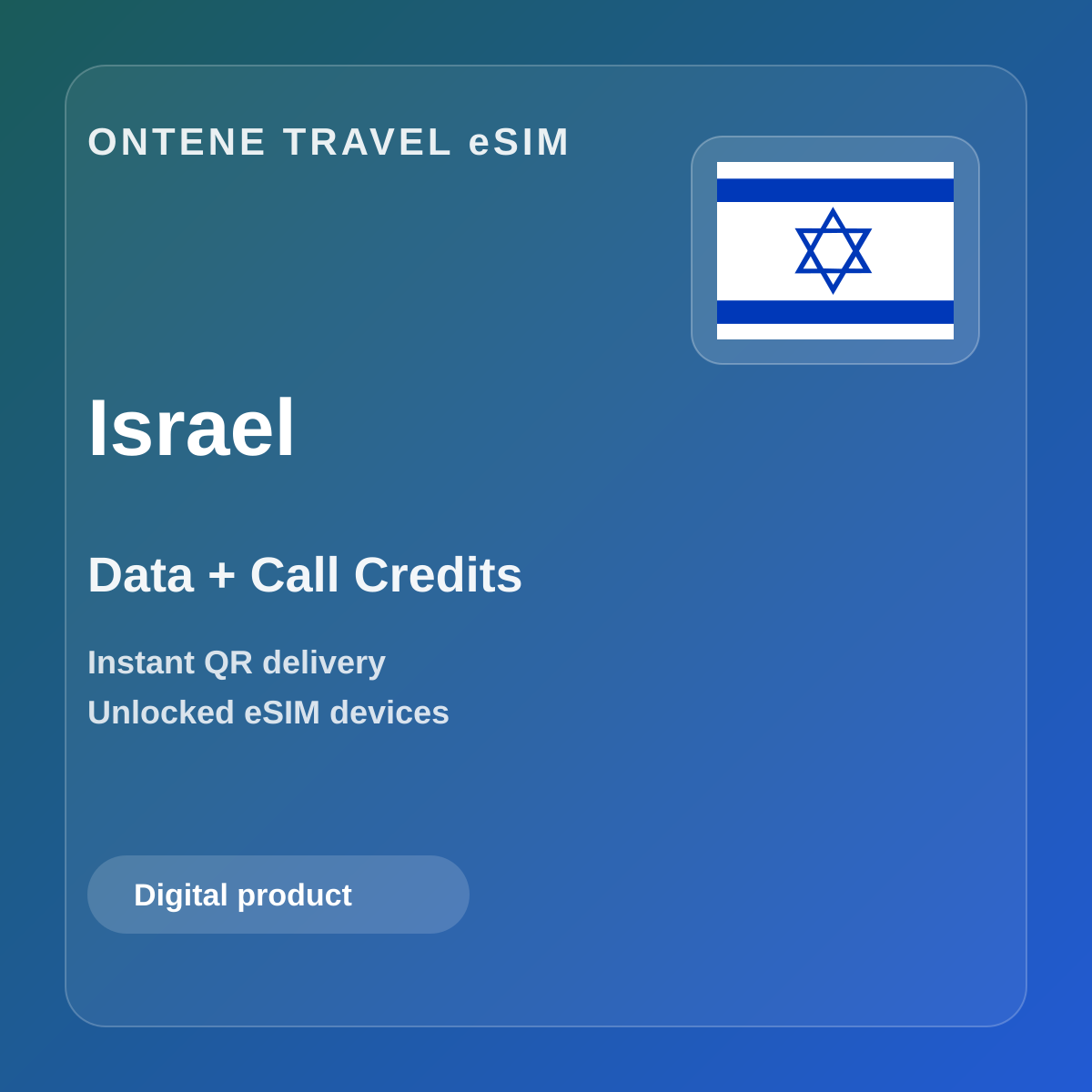 Ontene IL travel eSIM cover