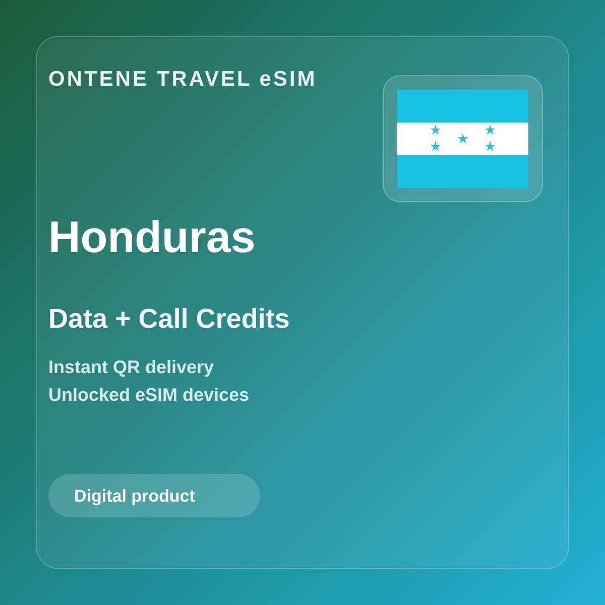 Ontene HN travel eSIM cover
