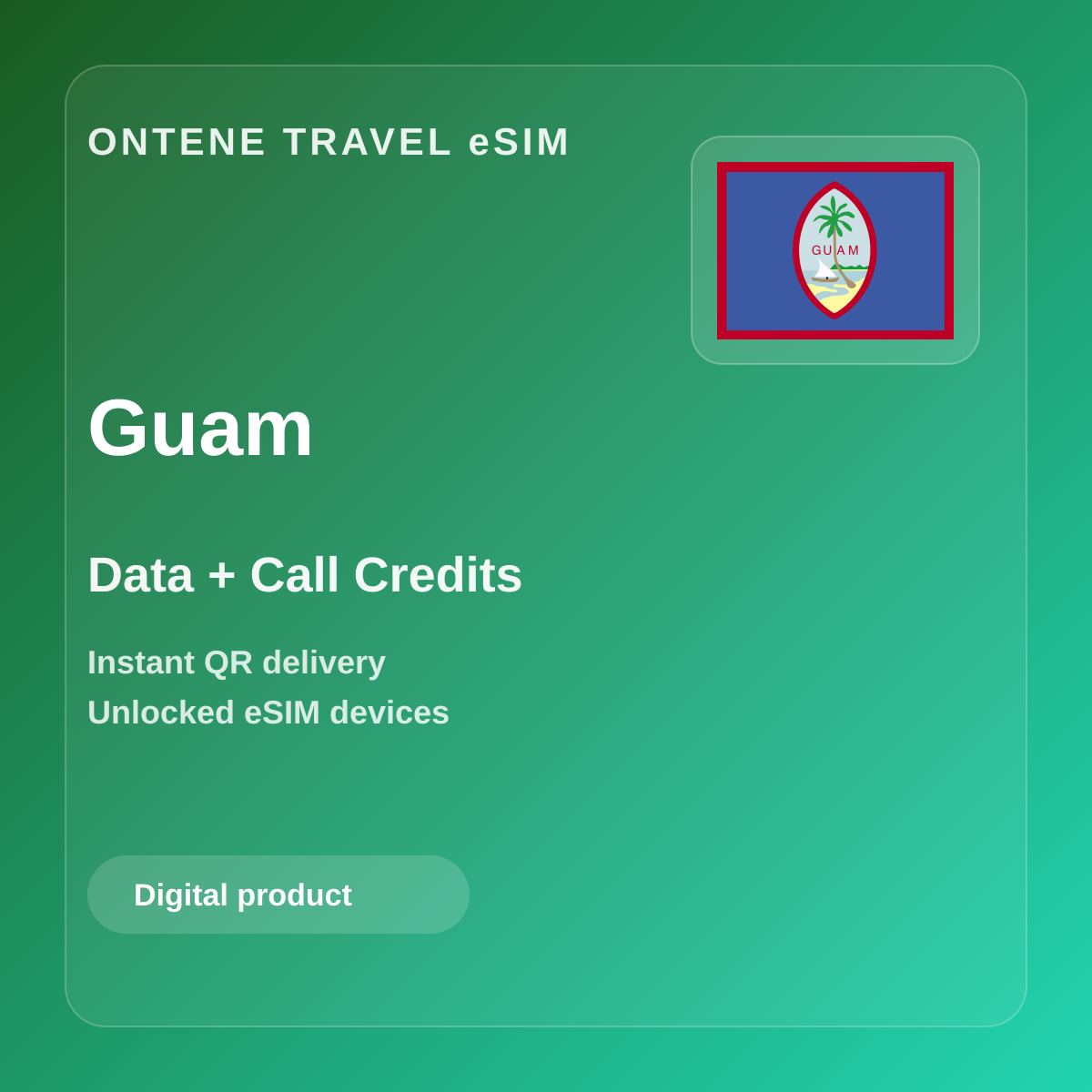 Ontene GU travel eSIM cover