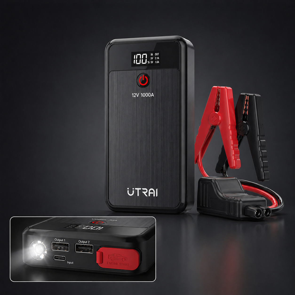 UTRAI JSTAR AIR portable 12V jump starter representative product image