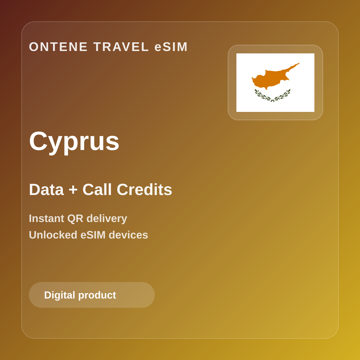 Ontene CY travel eSIM cover