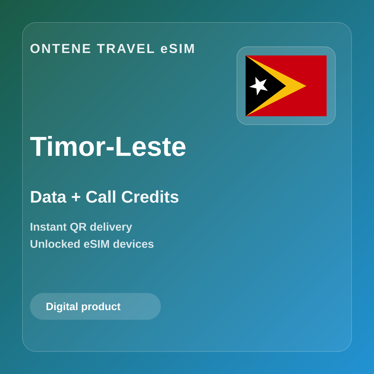Ontene TL travel eSIM cover
